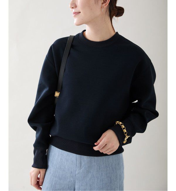 VERMEIL par iena「エアクッション ジャージプルオーバー」|スウェット・ジャージ|ネイビー