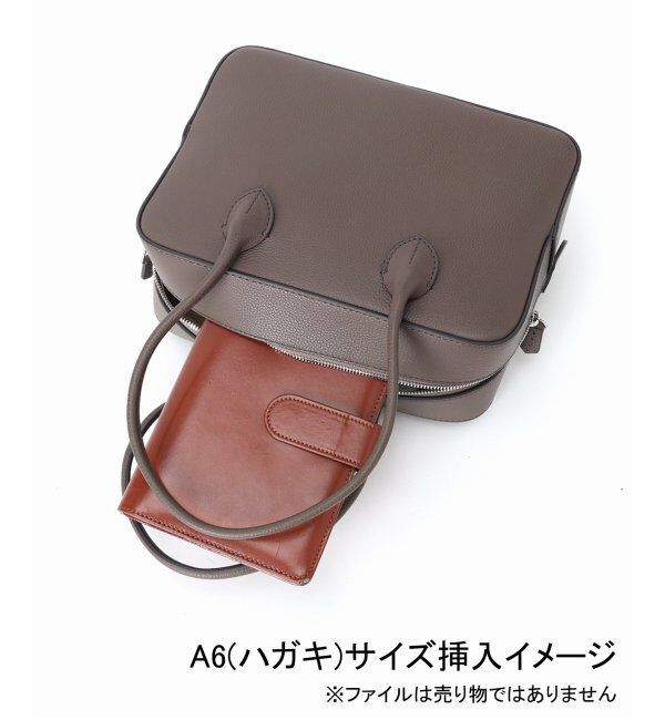 VERMEIL par iena「MAISON CANAU（メゾン カナウ） ボックスボストンM ハンドル別注 シュリンク」|ボストンバッグ|