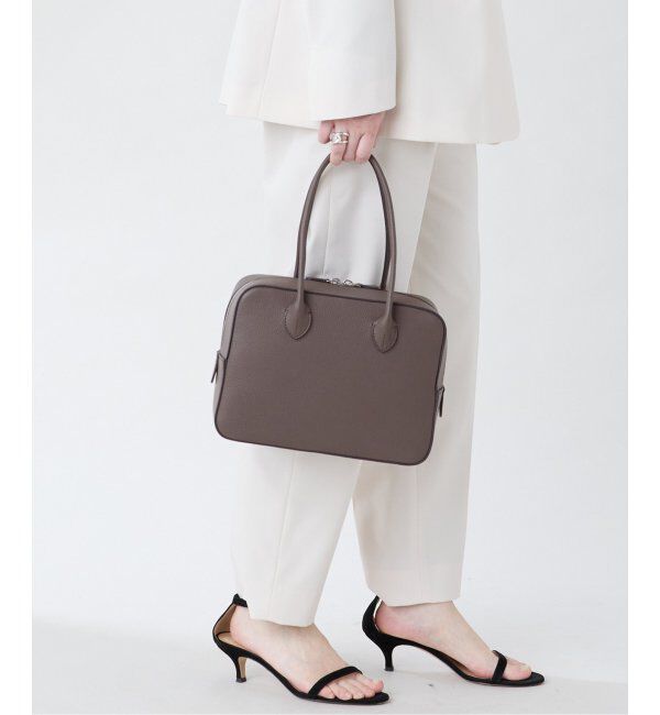 VERMEIL par iena「MAISON CANAU（メゾン カナウ） ボックスボストンM ハンドル別注 シュリンク」|ボストンバッグ|