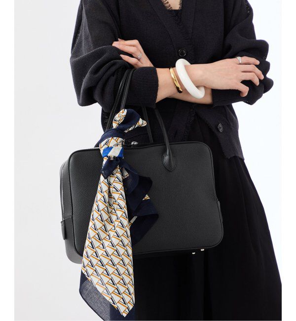 VERMEIL par iena「MAISON CANAU（メゾン カナウ） ボックスボストン Lハンドル 別注シュリンク」|ボストンバッグ|