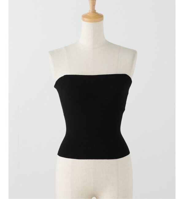 IENA LA BOUCLE「NICENICE MOMENT/ナイスナイスモーメント KNIT BANDEAU」|インナー|ブラック