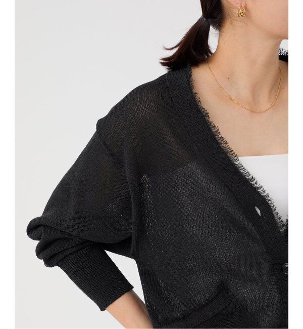 VERMEIL par iena「ペーパーテープヤーン カーデ」|カーディガン|