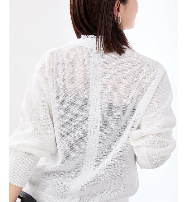 VERMEIL par iena「ペーパーテープヤーン カーデ」|カーディガン|