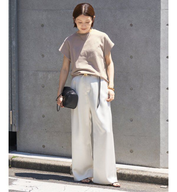 IENA「《追加》シアーミニ裏毛 Tシャツ」|Tシャツ・カットソー|