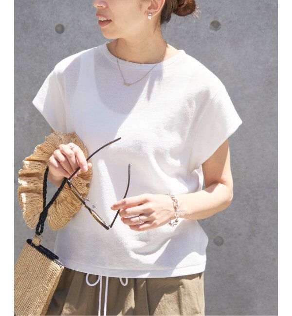 IENA「《追加》シアーミニ裏毛 Tシャツ」|Tシャツ・カットソー|