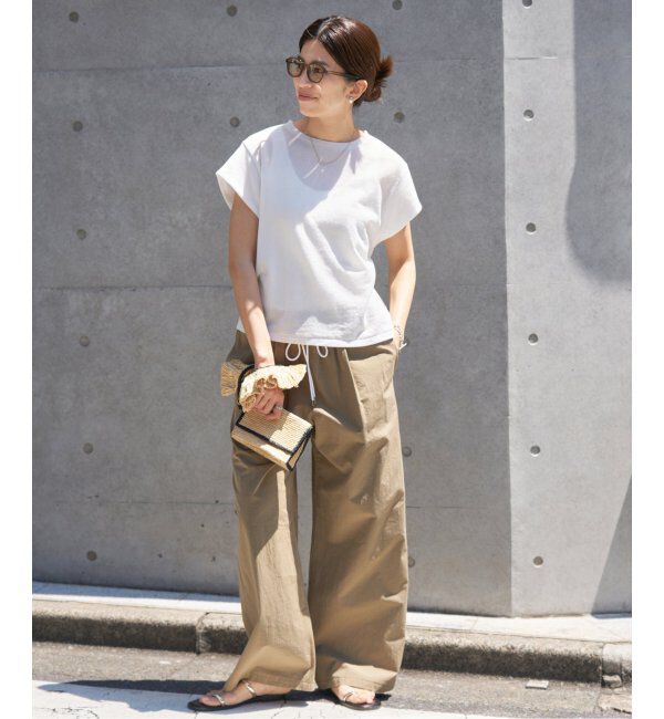 IENA「《追加》シアーミニ裏毛 Tシャツ」|Tシャツ・カットソー|