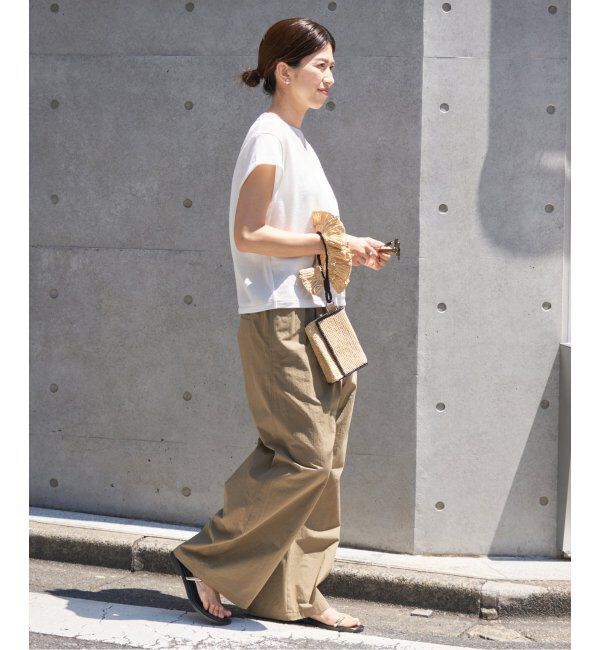 IENA「《追加》シアーミニ裏毛 Tシャツ」|Tシャツ・カットソー|