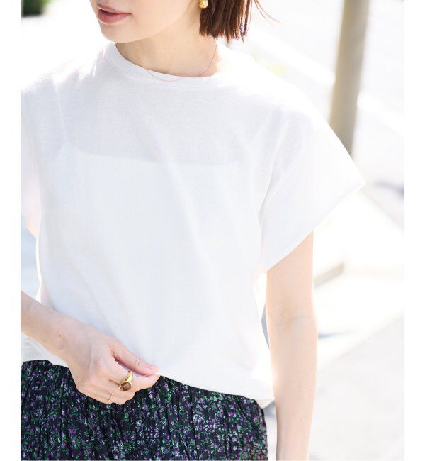 IENA「《追加》シアーミニ裏毛 Tシャツ」|Tシャツ・カットソー|