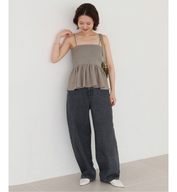 SLOBE IENA「《追加》ファンタジアパールラメニットビスチェ」|キャミソール|