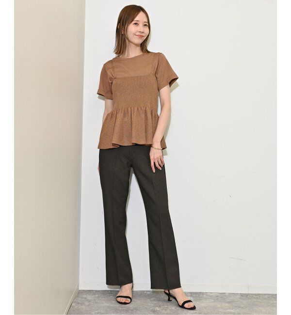 SLOBE IENA「《追加》ファンタジアパールラメニットビスチェ」|キャミソール|