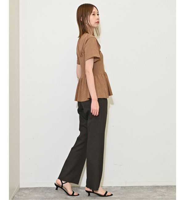 SLOBE IENA「《追加》ファンタジアパールラメニットビスチェ」|キャミソール|