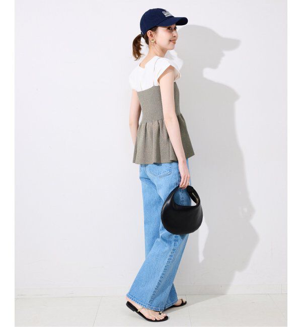 SLOBE IENA「《追加》ファンタジアパールラメニットビスチェ」|キャミソール|