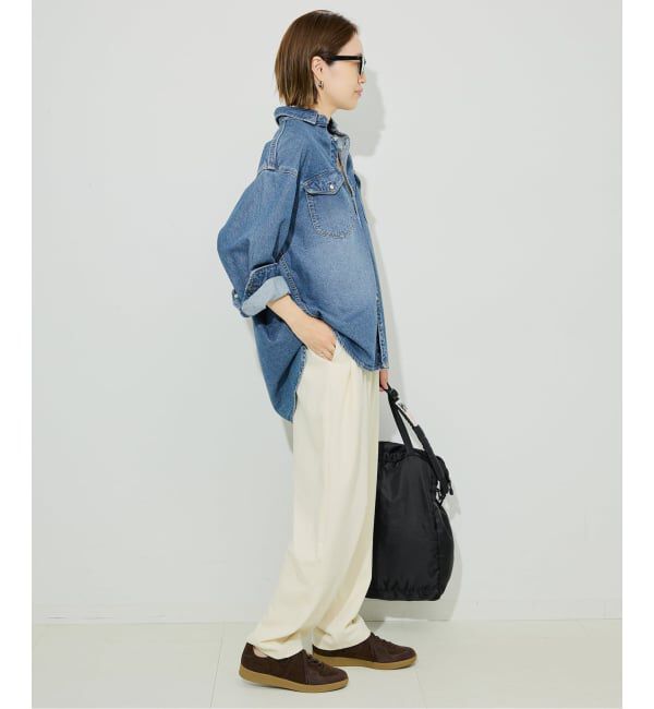 SLOBE IENA「《WEB限定/追加》LE DENIM BDUデニムシャツ」|シャツ・ブラウス|