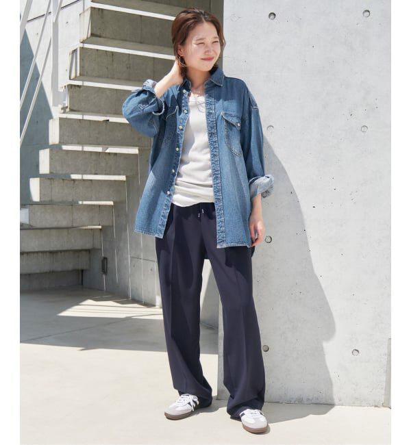 SLOBE IENA「《WEB限定/追加》LE DENIM BDUデニムシャツ」|シャツ・ブラウス|