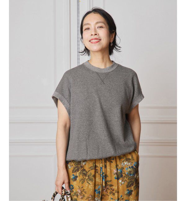 IENA LA BOUCLE「IENA LA BOUCLE 裏毛スリーブレスカットソー」|Tシャツ・カットソー|グレーA