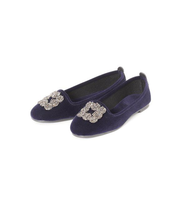 IENA「《WEB限定/追加》MALUS/マリュス VELVET BIJOU SHOES」|その他|