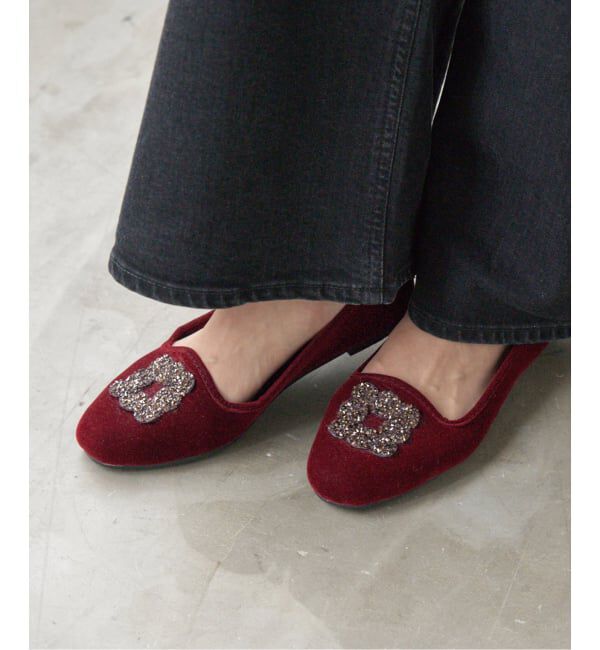 IENA「《WEB限定/追加》MALUS/マリュス VELVET BIJOU SHOES」|その他|
