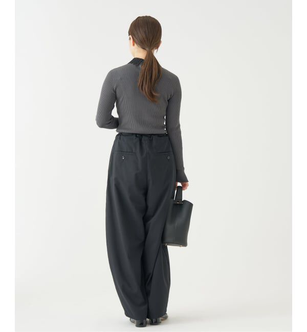 IENA「レース襟 RIBホールガーメントプルオーバー」|ニット・セーター|