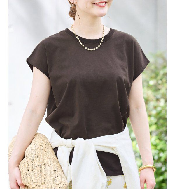 IENA「《追加6》ラウンドテールプルオーバー」|Tシャツ・カットソー|ブラウン