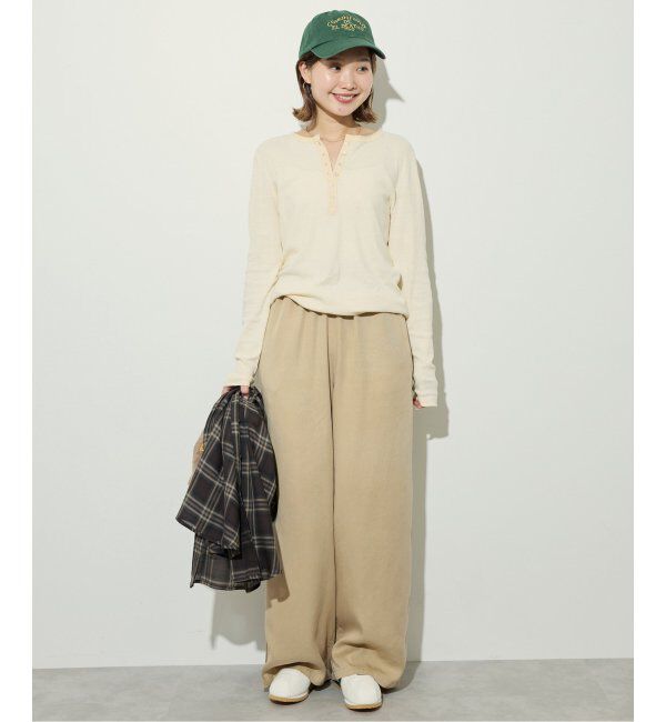 SLOBE IENA「スラブリブヘンリーネックロンTEE」|Tシャツ・カットソー|