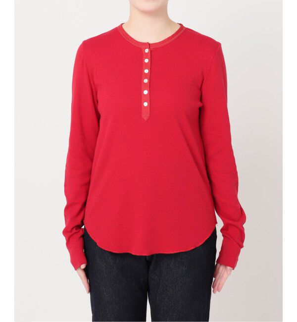 SLOBE IENA「スラブリブヘンリーネックロンTEE」|Tシャツ・カットソー|