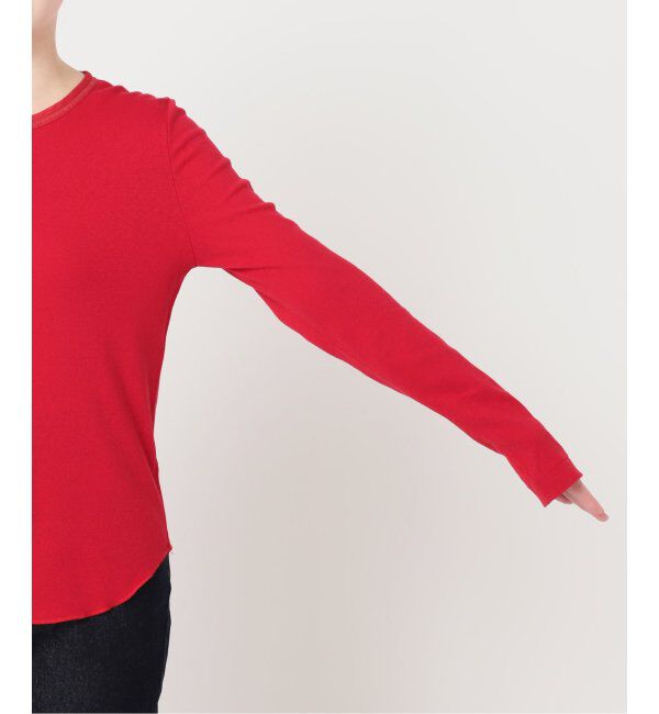 SLOBE IENA「スラブリブヘンリーネックロンTEE」|Tシャツ・カットソー|