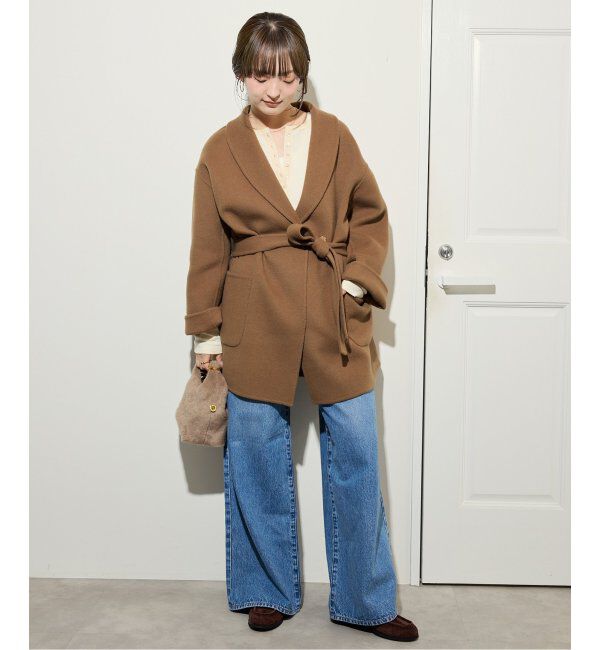 SLOBE IENA「スラブリブヘンリーネックロンTEE」|Tシャツ・カットソー|