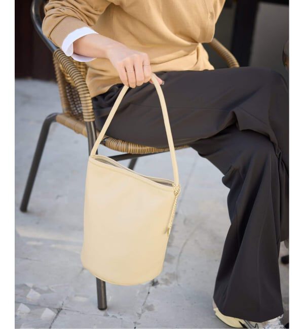 SLOBE IENA「《追加3》SLOBE バケツバッグ」|ショルダー・メッセンジャー|ナチュラル