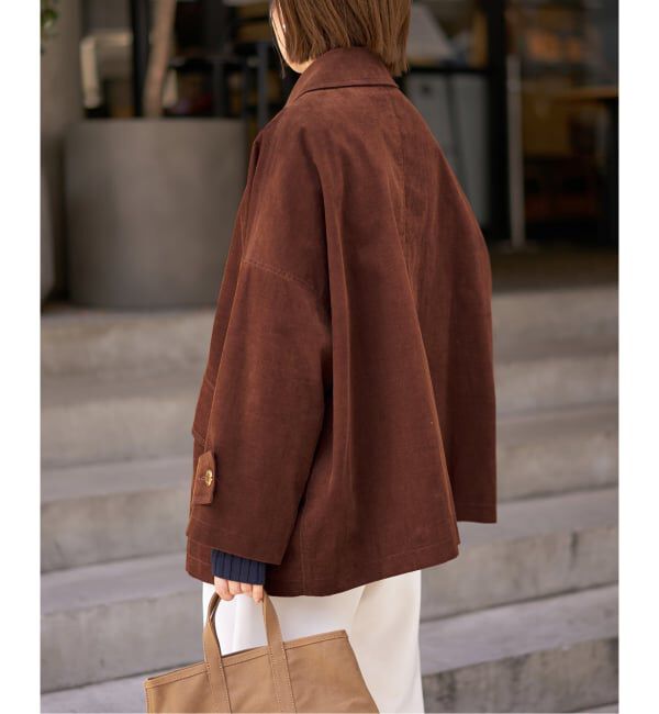 IENA「MACKINTOSH/マッキントッシュ 別注 HUMBIE JACKET コーデュロイ」|ステンカラーコート|