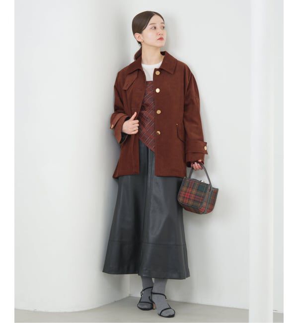 IENA「MACKINTOSH/マッキントッシュ 別注 HUMBIE JACKET コーデュロイ」|ステンカラーコート|