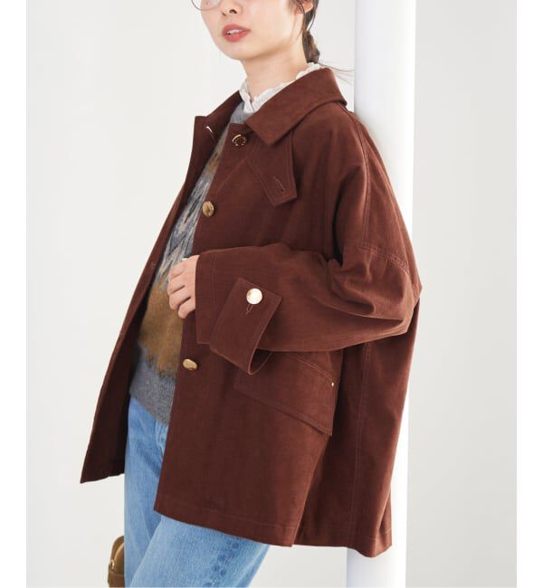 IENA「MACKINTOSH/マッキントッシュ 別注 HUMBIE JACKET コーデュロイ」|ステンカラーコート|