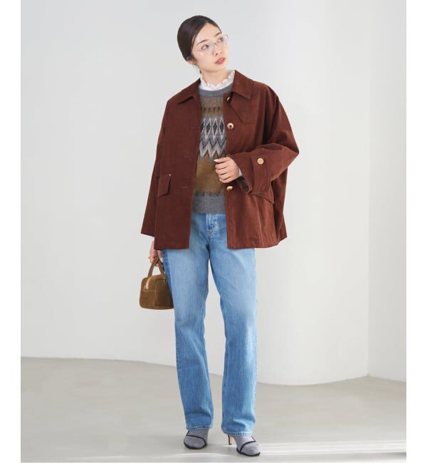 IENA「MACKINTOSH/マッキントッシュ 別注 HUMBIE JACKET コーデュロイ」|ステンカラーコート|