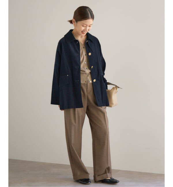 IENA「MACKINTOSH/マッキントッシュ 別注 HUMBIE JACKET コーデュロイ」|ステンカラーコート|