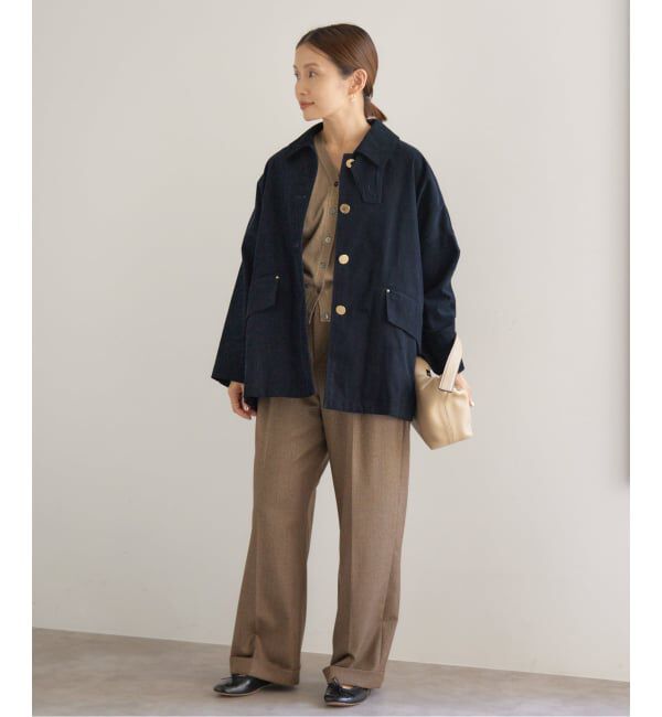 IENA「MACKINTOSH/マッキントッシュ 別注 HUMBIE JACKET コーデュロイ」|ステンカラーコート|