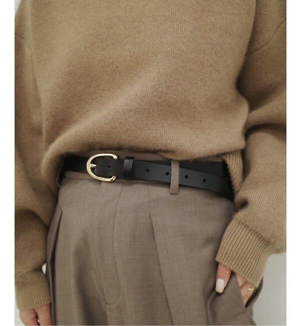 SLOBE IENA「《追加4》SLOBE ラウンドバックルレザーベルト」|ベルト|