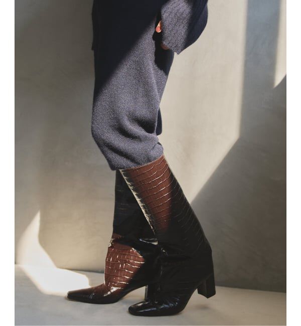 VERMEIL par iena「NEBULONI.E ネブローニ AZU 7322C」|ロングブーツ|ブラウン