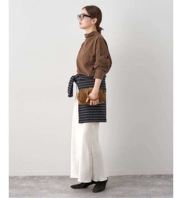 IENA「《追加14》ダブルサテンスカート」|スカート|