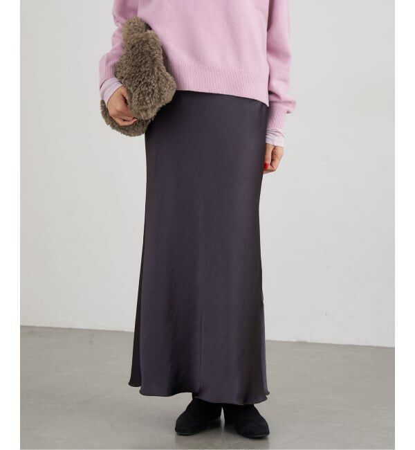 IENA「《追加14》ダブルサテンスカート」|スカート|