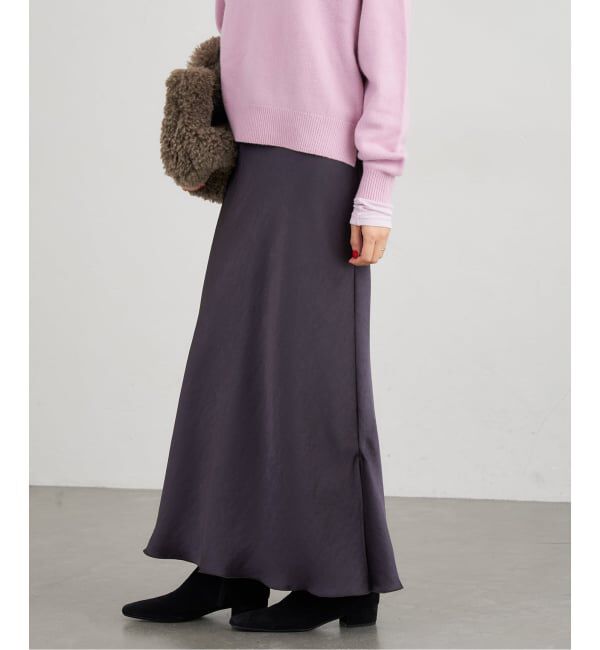 IENA「《追加14》ダブルサテンスカート」|スカート|