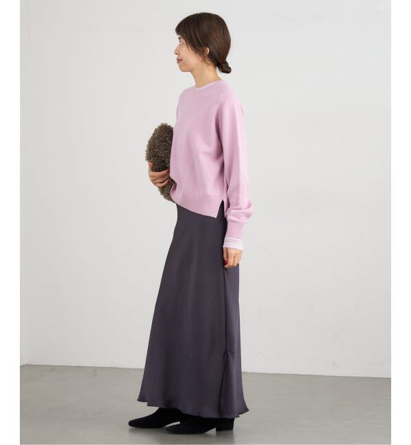 IENA「《追加14》ダブルサテンスカート」|スカート|