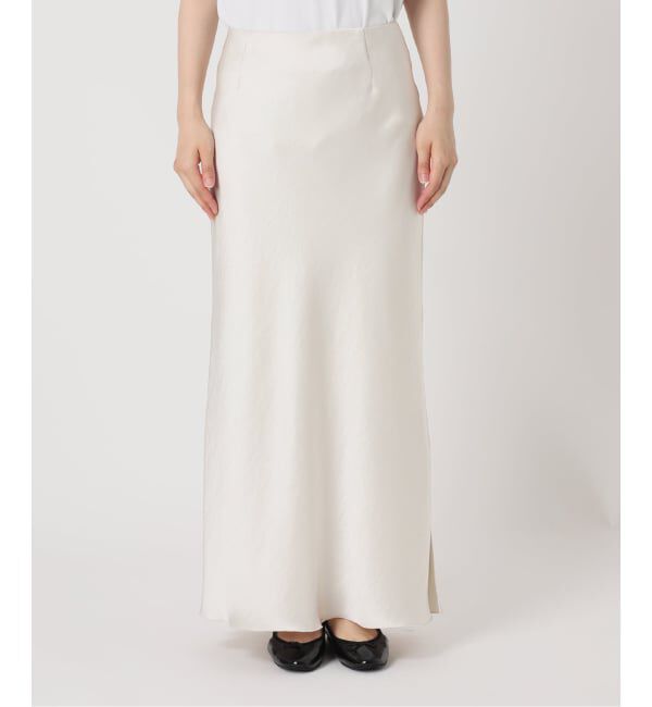 IENA「《追加14》ダブルサテンスカート」|スカート|