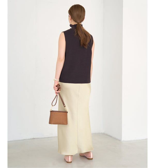 IENA「《追加14》ダブルサテンスカート」|スカート|