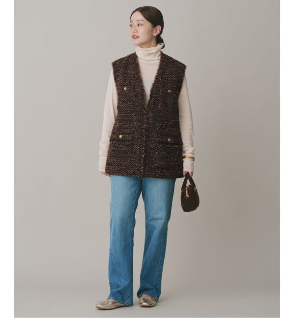 IENA「GIOLICA ツイードベスト」|ダウンベスト・ベスト|