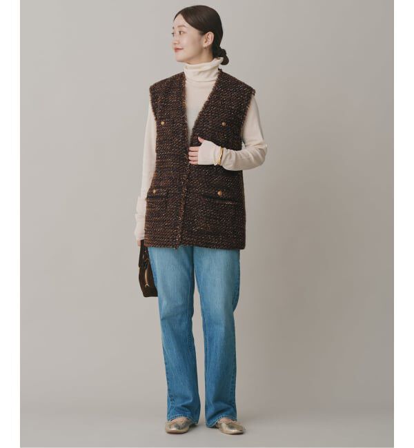 IENA「GIOLICA ツイードベスト」|ダウンベスト・ベスト|