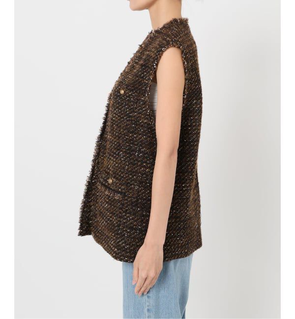 IENA「GIOLICA ツイードベスト」|ダウンベスト・ベスト|