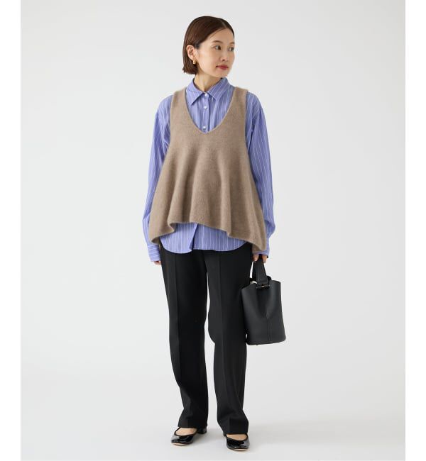 IENA「ツイードダブルクロスパンツ」|スラックス|