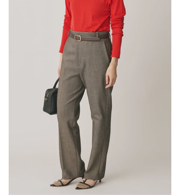 IENA「ツイードダブルクロスパンツ」|スラックス|