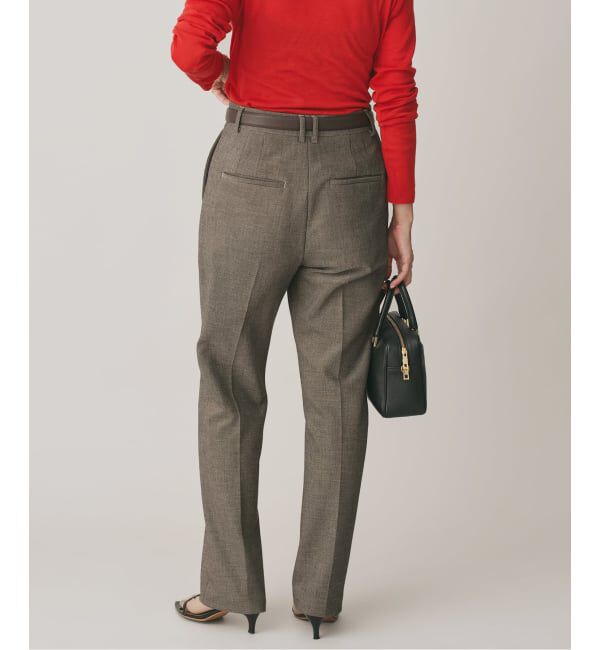 IENA「ツイードダブルクロスパンツ」|スラックス|