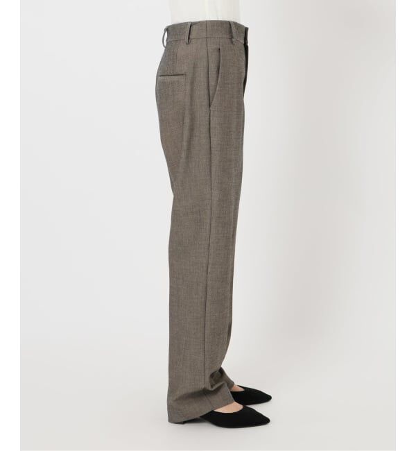 IENA「ツイードダブルクロスパンツ」|スラックス|
