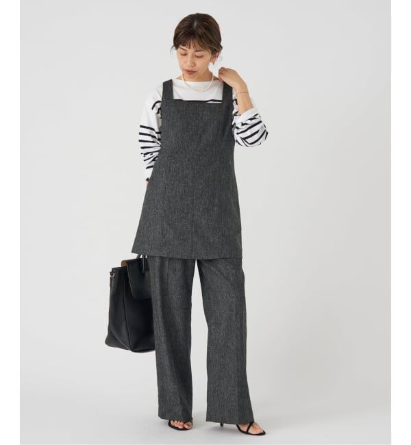 IENA「ツイードスクエアチュニック」|シャツ・ブラウス|